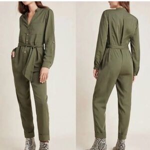 Anthropologie Sage Green Jumpsuit